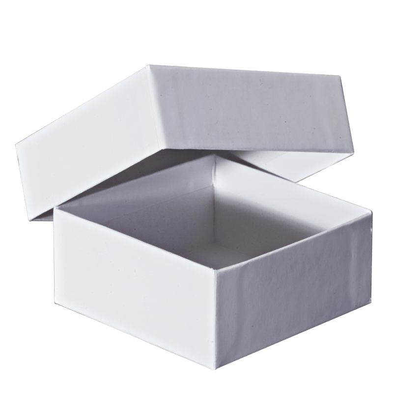 Kryobox von Poly-Karton weiß bezogen